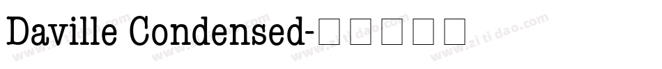 Daville Condensed字体转换